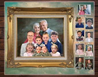 Add Loved One to Photo - Combine Different Pictures, Merge from Photos, Family Love Gift, Personalised Portrait, Wall Art Loved Gift Idea