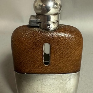 English Silver Plate Flask - James Dixon & Sons maker.