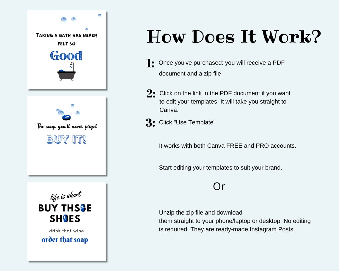 Soap Instagram Posts Templates for Soap Making Business, Soap Quotes ...