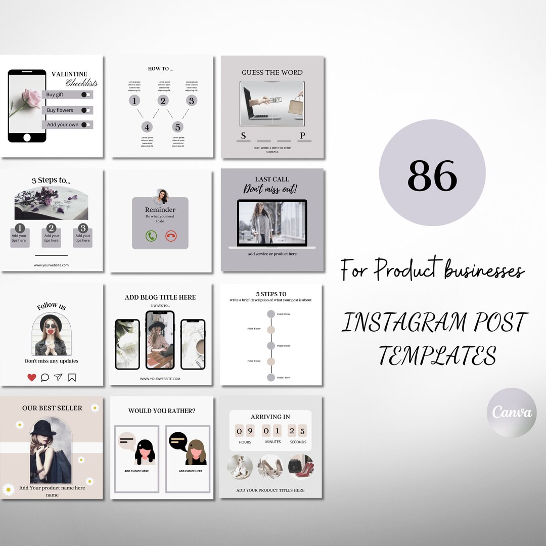 Instagram Post Templates for Business, Engagement Booster, Help You ...