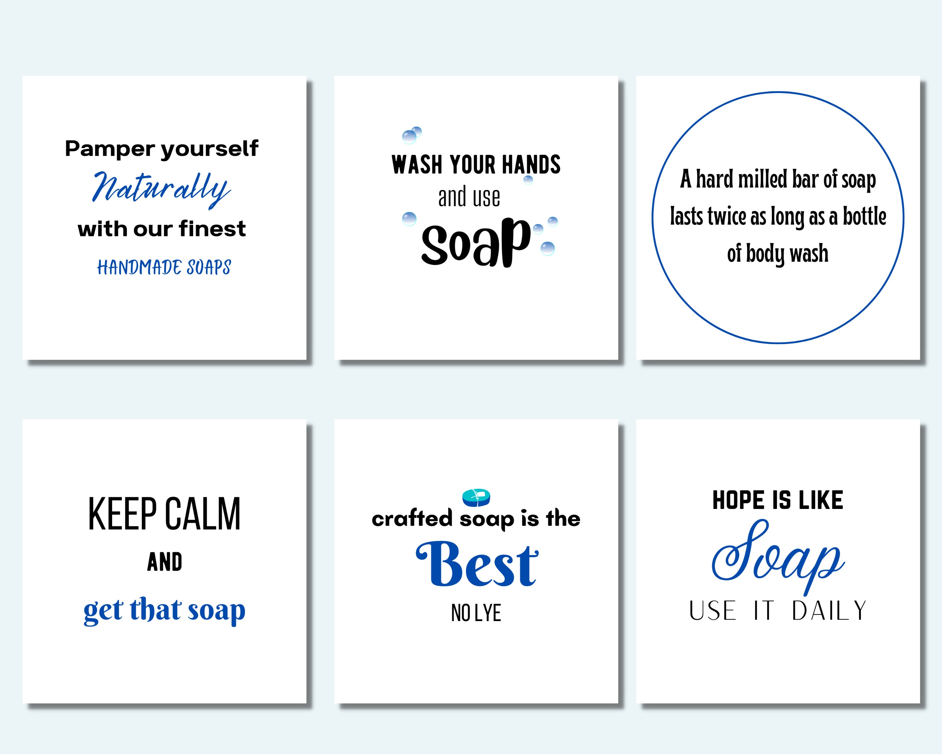 Soap Instagram Posts Templates for Soap Making Business, Soap Quotes ...