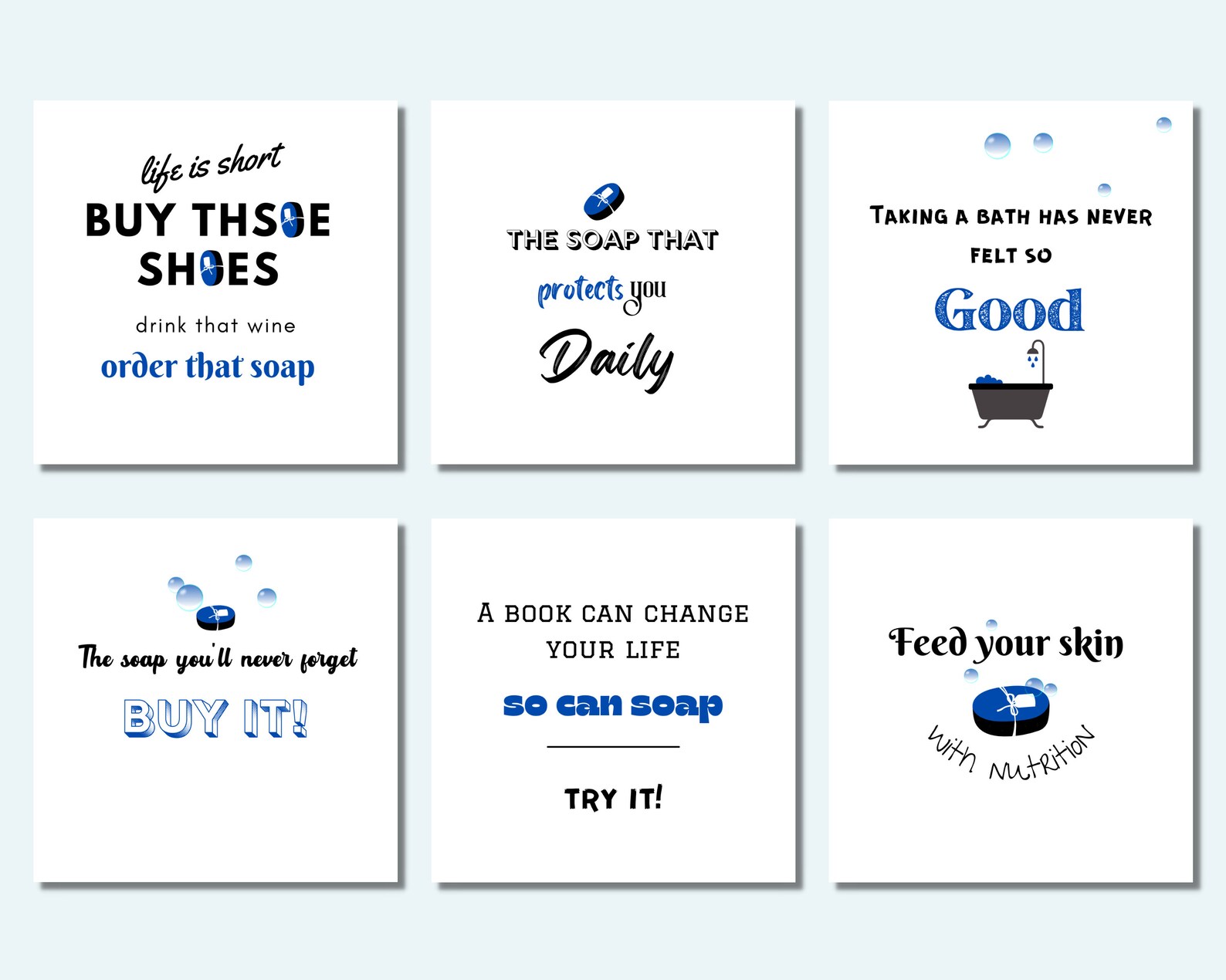 Soap Instagram Posts Templates for Soap Making Business, Soap Quotes ...