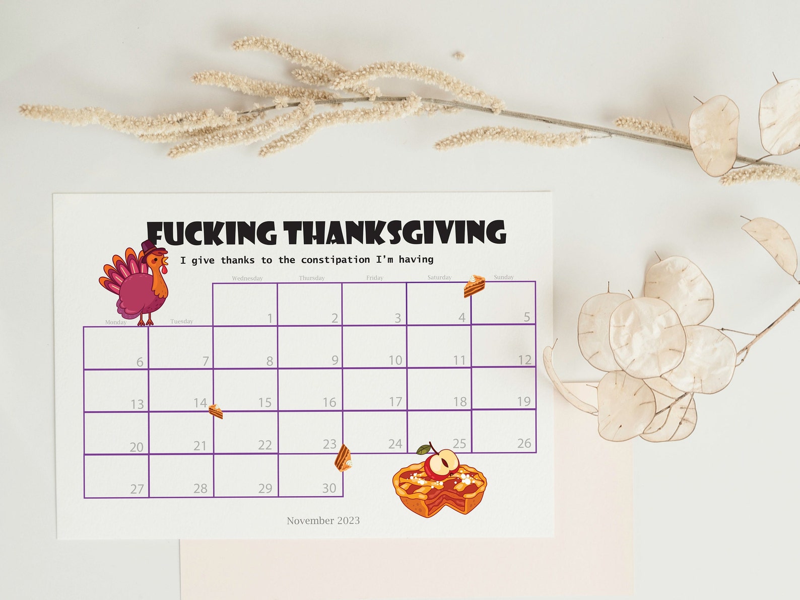 Fucking Calendar 2023 Rude Obscene Planner Monthly View Etsy