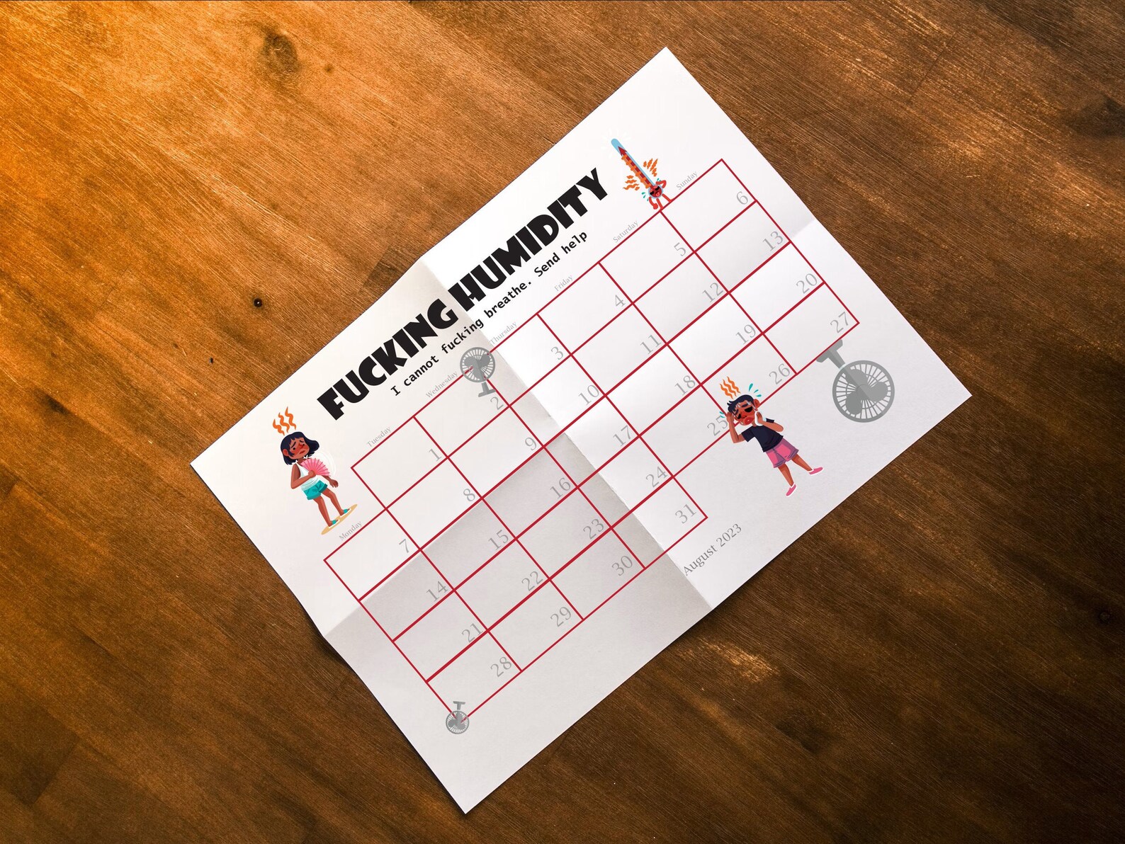 Fucking Calendar 2023 Rude Obscene Planner Monthly View Etsy