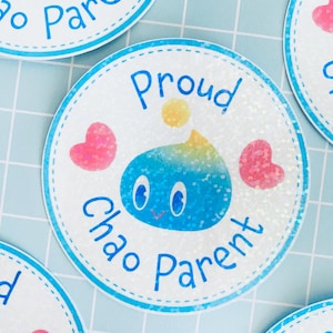 Sonic the Hedgehog Proud Chao Parent Adesivo de Vinil à Prova D'Água