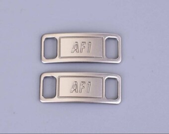 air force 1 metal lace tag