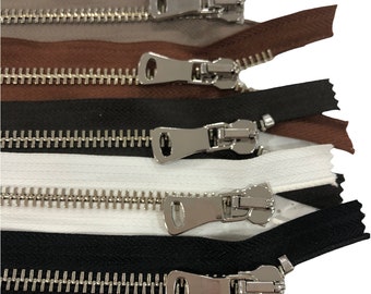 32 Inch Heavy Duty Separating-Zipper 43 Colors #8/ Pick Design Nickel / Antique Brass / Brass Metal Zippers