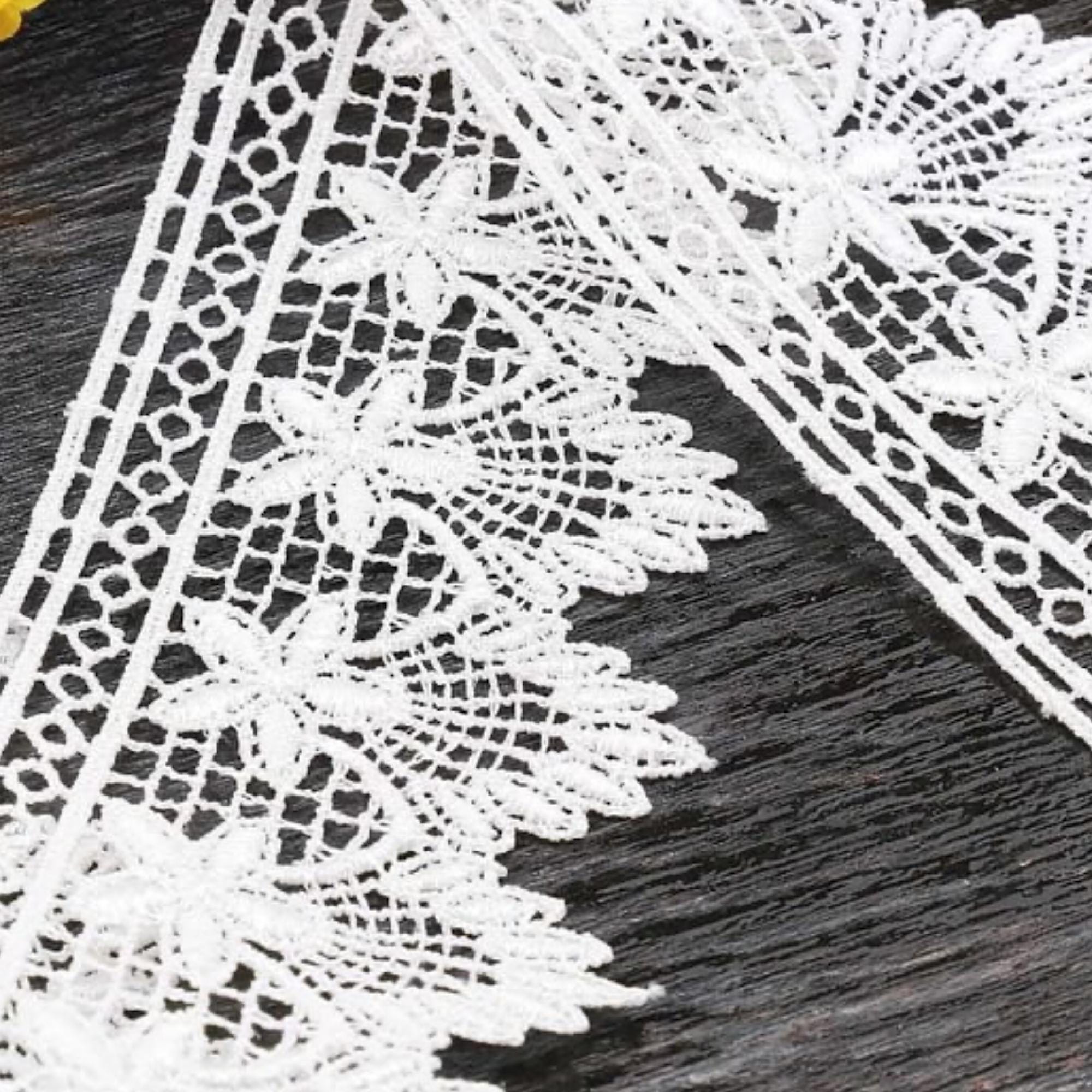 Weiße Spitzenborte 1cm Breit Für DIY & Hochzeitsdeko