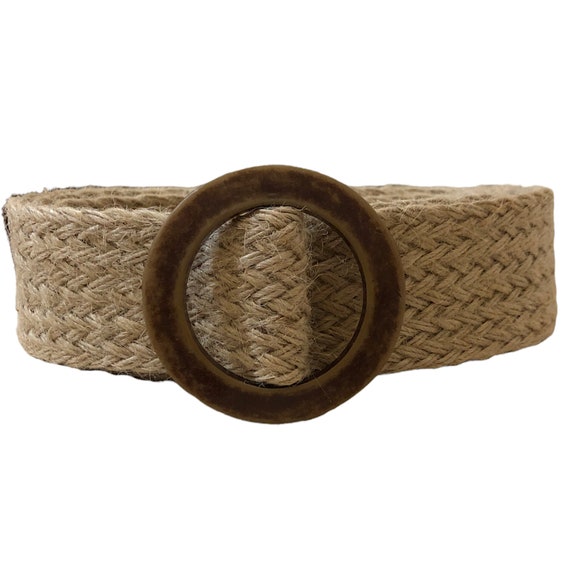 Round Buckle Jute Belt Boho - Etsy 