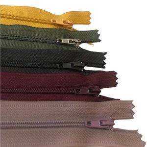 7 Inch Closed End Zippers / Pants - Handbag Assorted Zippers 18 Cm