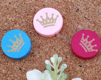 Handmade Crown Wood Beads: Baby Pacifier Accessories