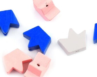 Handmade Crown Wood Pacifier Beads: Baby Accessories