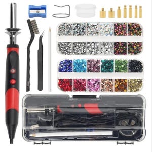 Hot Fix Rhinestone Machine Set  - Hotfix Rhinestone Studs Setter Machine - DIY Embellishment Tool -Hot Fix Crystal Applicator Tool Set