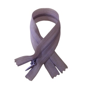 8 Inch Select Color Invisible Zipper Closed - End Dress Zippers / 20 Cm Lilac