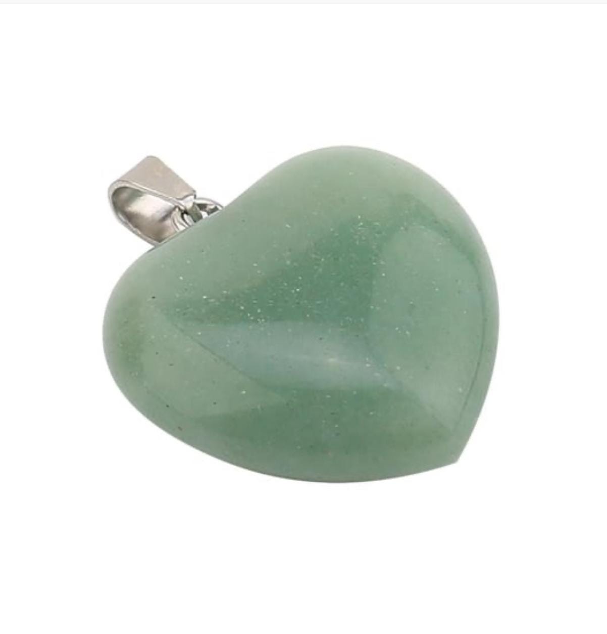 Lebensquelle Plus Collana Con Ciondolo In Avventurina Verde – Pietre Martellate, Lunghezza 45 Cm, Chiusura A Moschettone