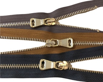 YKK #4.5 Brass Donut Pull Bag Zipper - WAWAK Sewing Supplies