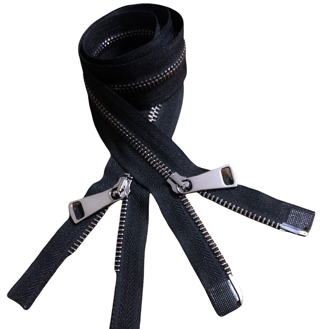 5 40 Inch Two Way Separating Jacket Zipper Silver Metal Zippers For Jackets  Coat