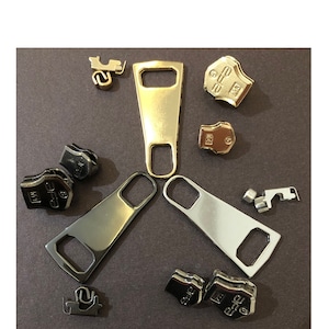 Zipper Repair Kit Solution YKK® 3 Coil Non Lock Long Pull Slider