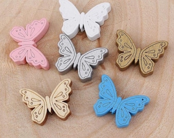 Butterfly Wooden Beads: Pacifier Jewelry Making