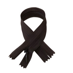 8 Inch Select Color Invisible Zipper Closed - End Dress Zippers / 20 Cm Brown