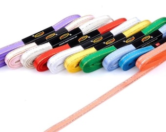 Silver Stripe Satin Ribbon - 1cm Trim, 10 Meters