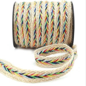 Colorful Burlap Ribbon - Jute Mesh Trim for DIY Crafts - Burlap Mesh Ribbon - Colorful Jute Trim - Wide Burlap Ribbon By the Meter