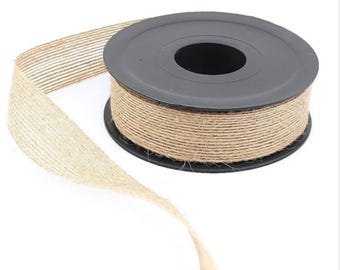 Rustic Jute Ribbon - Wide Burlap Trim, DIY Crafts