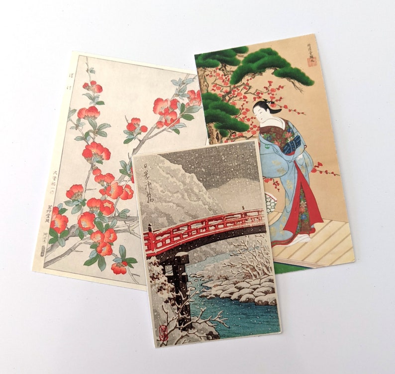 Vintage Japanese Art Stickers. Planner Stickers Junk Journal Etsy