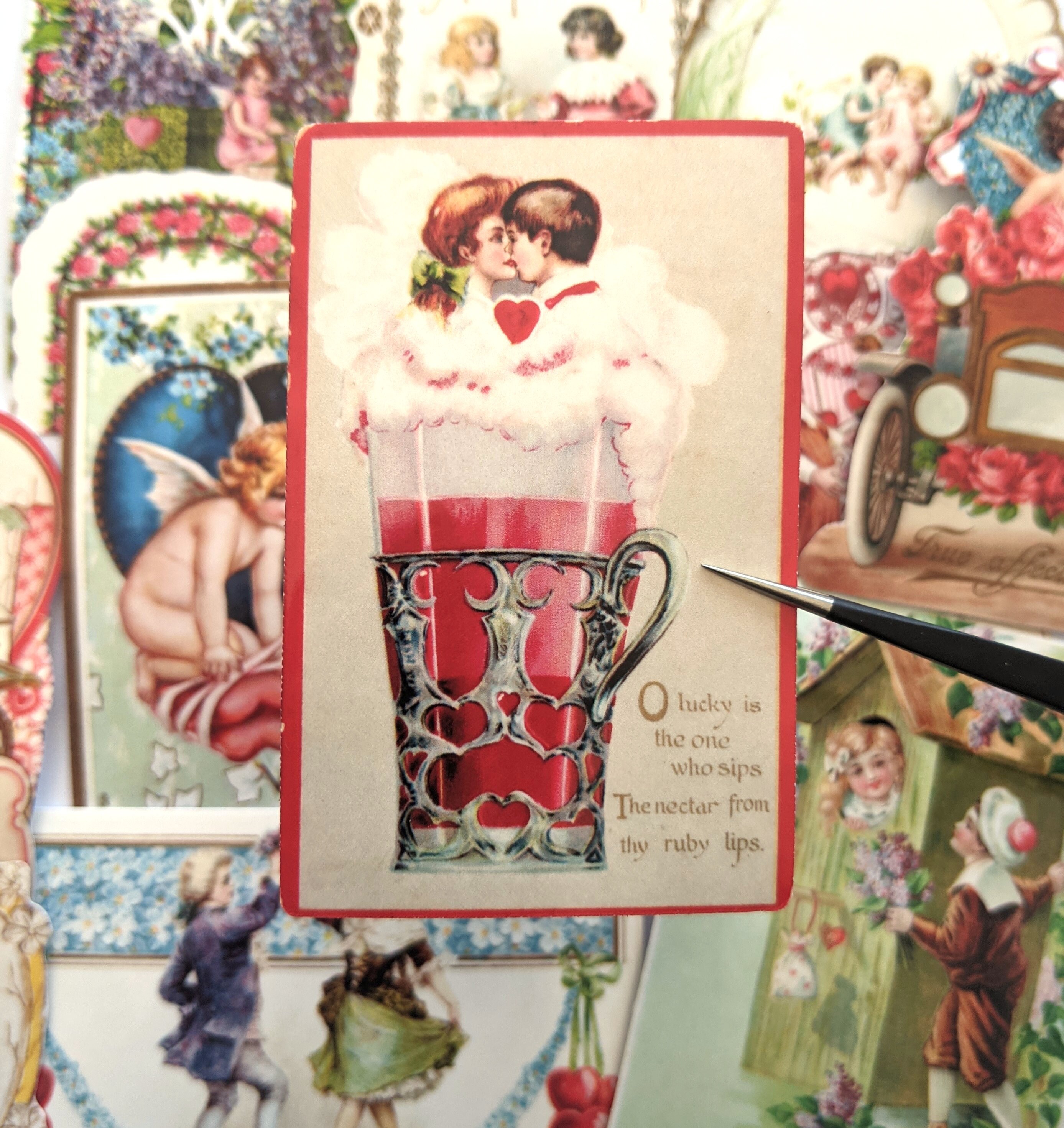 Victorian Valentine Stickers Pack. 16 Stickers. Vintage Stickers, Antique  Stickers, Valentines Stickers, Ephemera. 