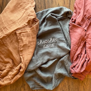 The Bean Swaddle - Personalized Muslin Swaddle Blanket