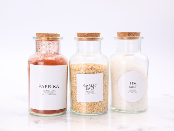 80 Spice Seasoning Labels Stickers, Modern Design Spice Labels, Spice Jar  Labels, Durable, Garlic Salt, Onion Powderm Taco Seasoning