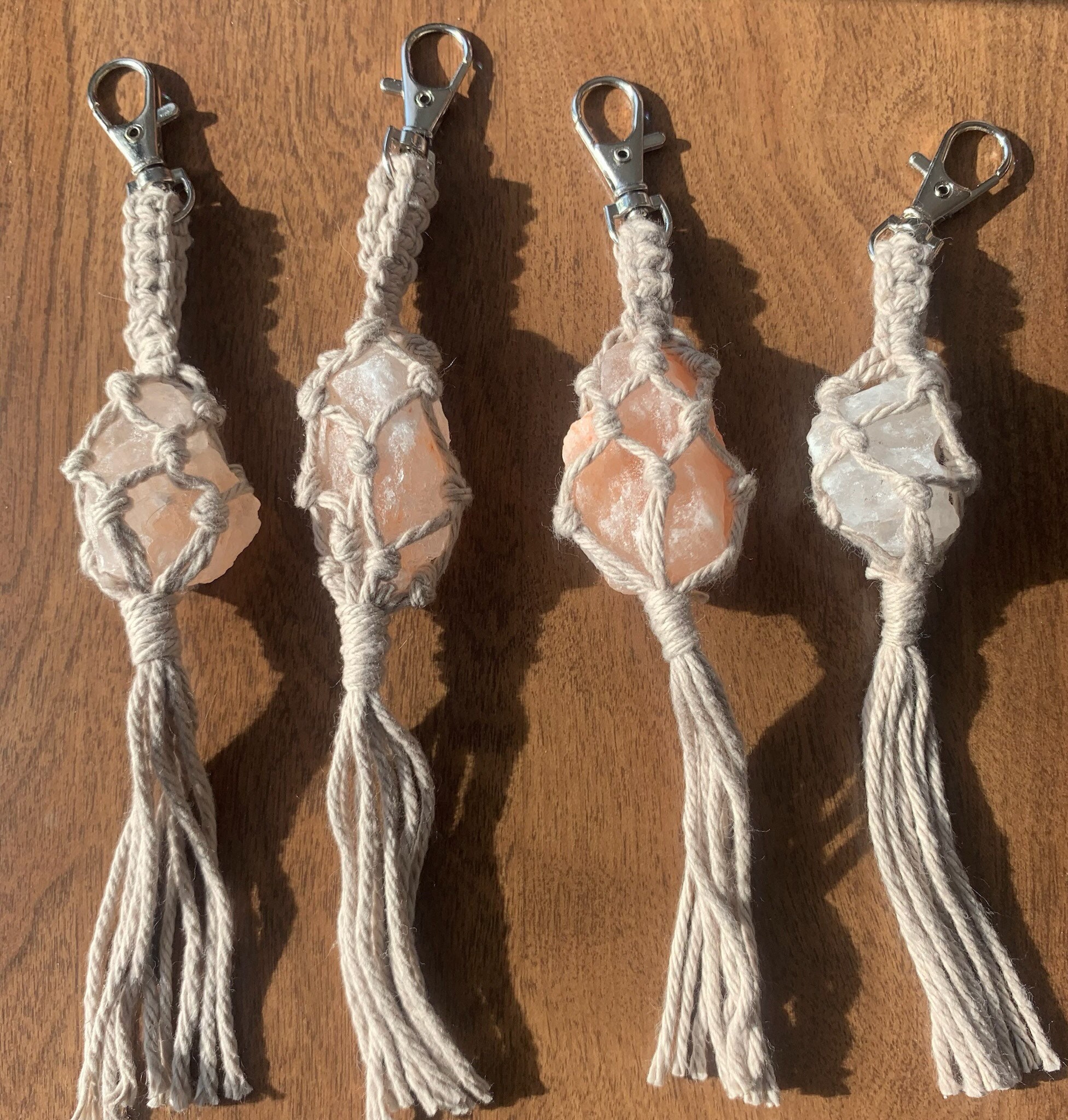 DIY Macrame Cage Crystal Holder Necklace Stone Holder Macrame Pendant –  GemMartUSA