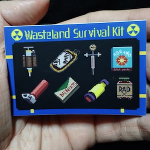 Pegatinas de Fallout 4: New Vegas, Fallout TV, pegatinas para botellas de agua, tapas de botellas, pegatinas divertidas de humor, radiación, Vault Tec