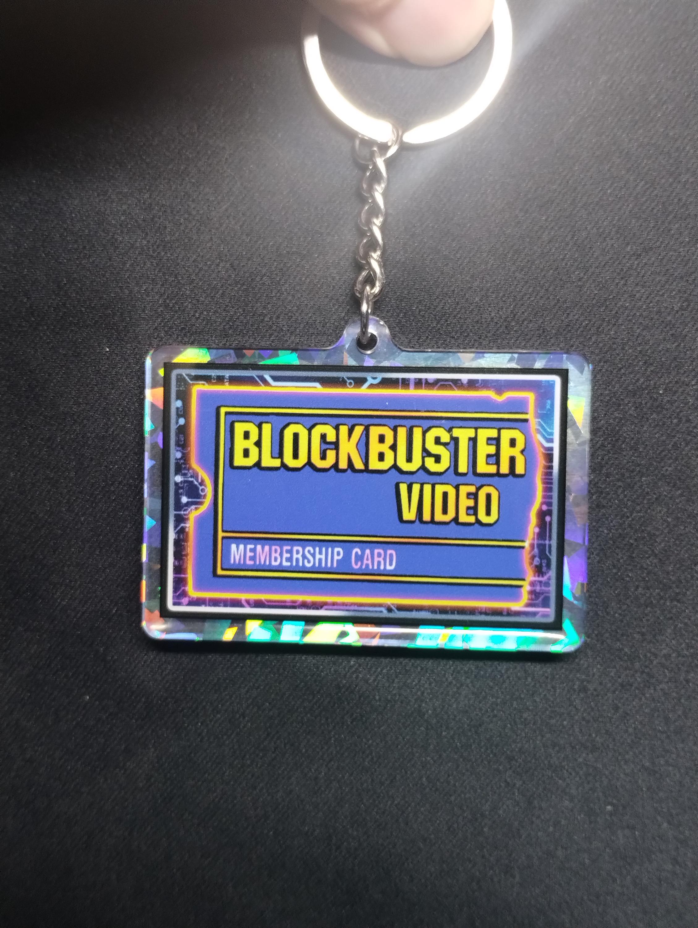 Blockbuster Card Keychain | Cyberpunk Gifts | Vaporwave Charms | Y2K ...