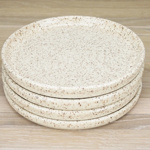 Side Plate Cream Speckled Set of 4