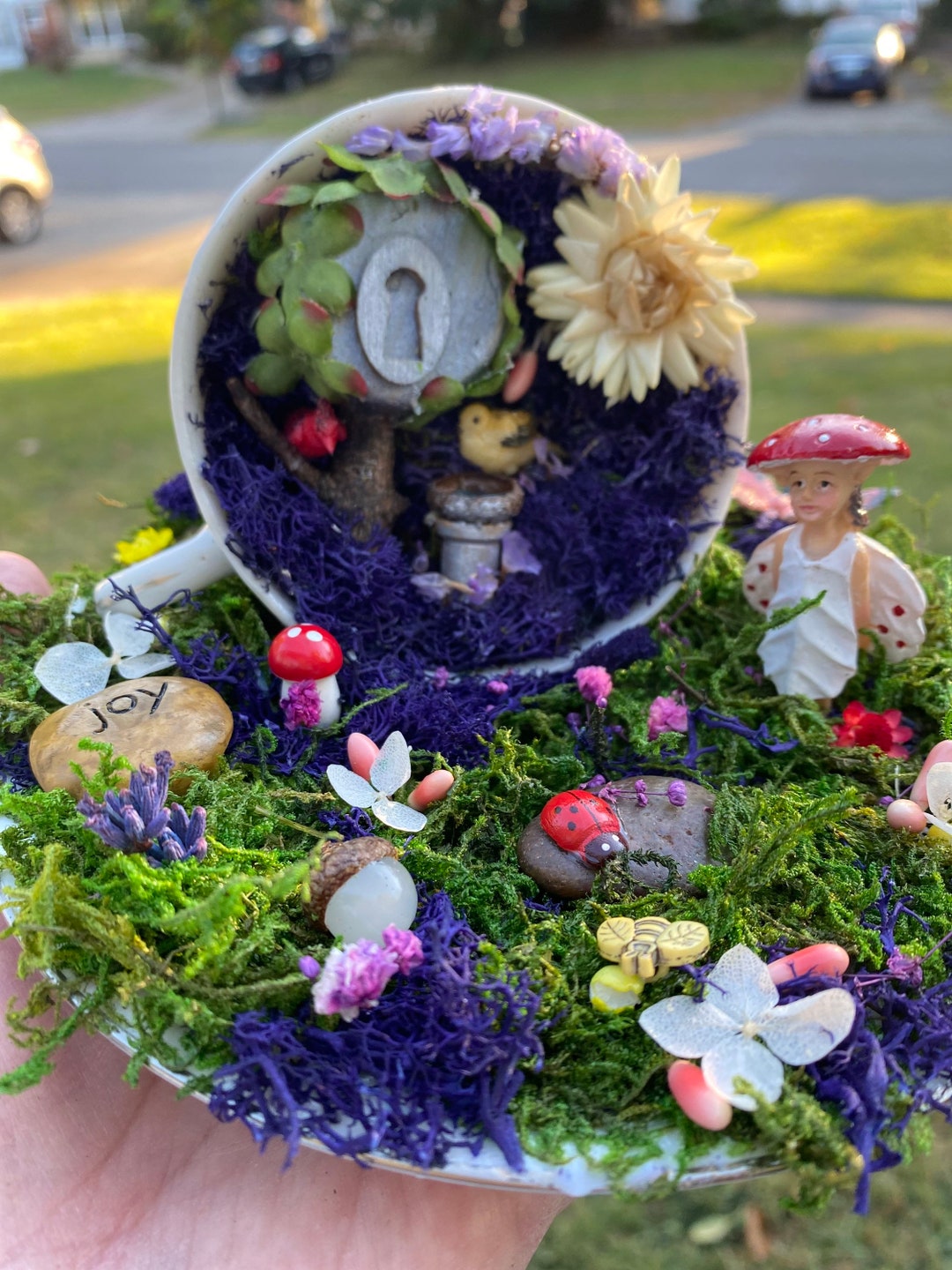Tea Cup Fairy House Etsy