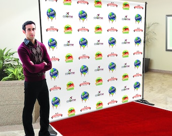 Custom Photo Backdrop, Step and Repeat Backdrop, Custom Backdrop