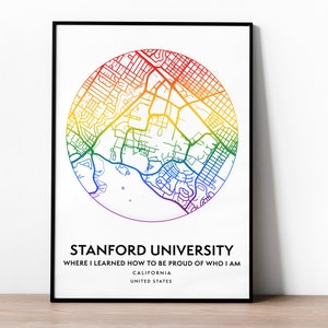 Carte personnalisée de graduation LGBT, graduation arc-en-ciel, affiche LGBTQ, décor à la maison LGBT, cadeau de graduation universitaire pour elle, fierté arc-en-ciel
