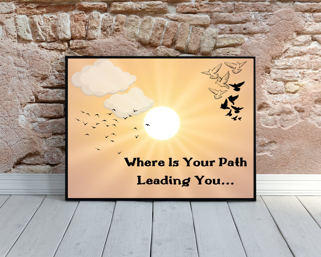 Inspirational Birds Digital Art Print: Motivational Wall Decor (SVG ...
