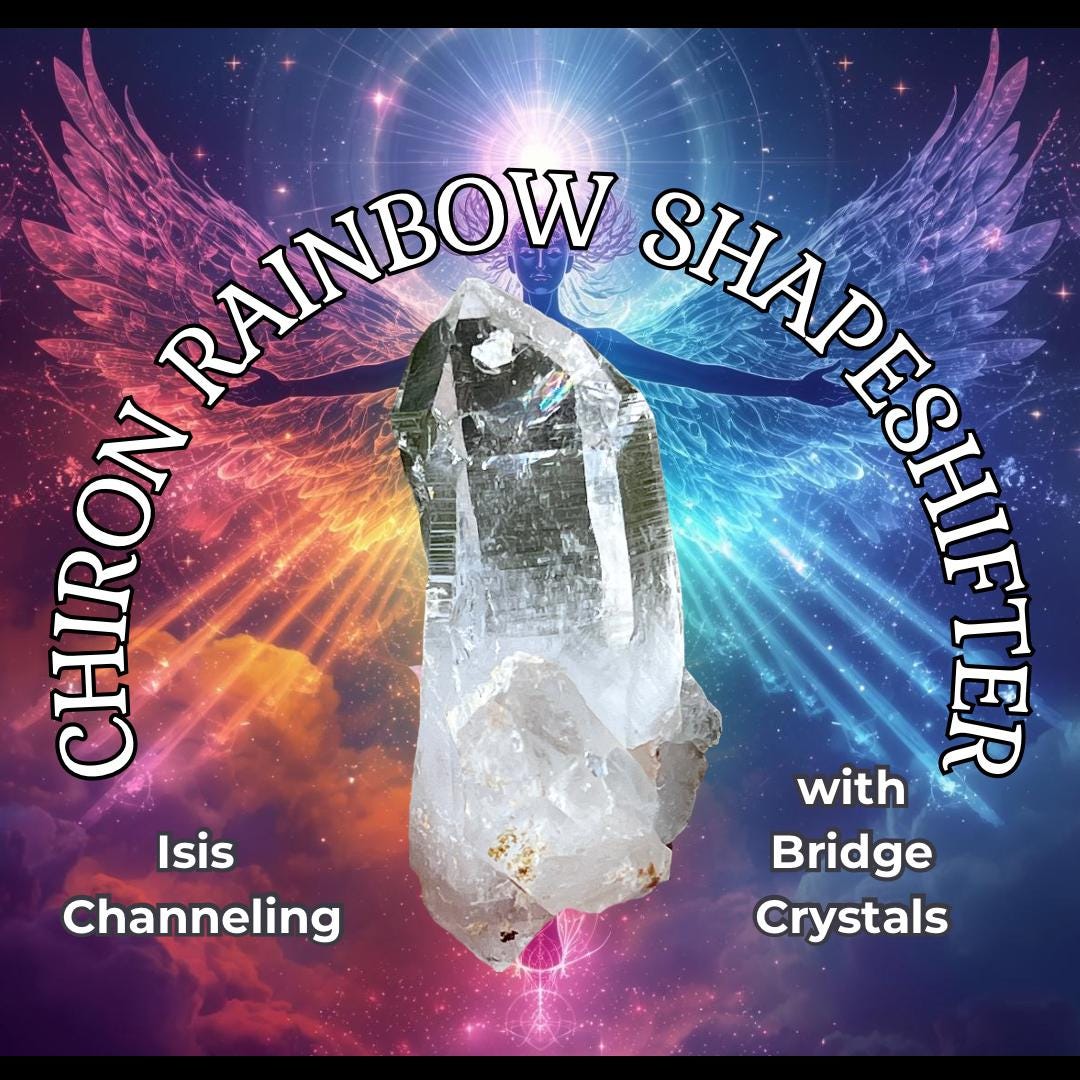 24.5g Chiron Rainbow Shapeshifter Isis Channeling Rtched Key W/bridges ...