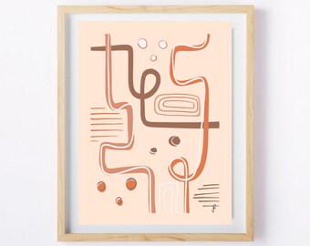 Abstrakt digitaltryck