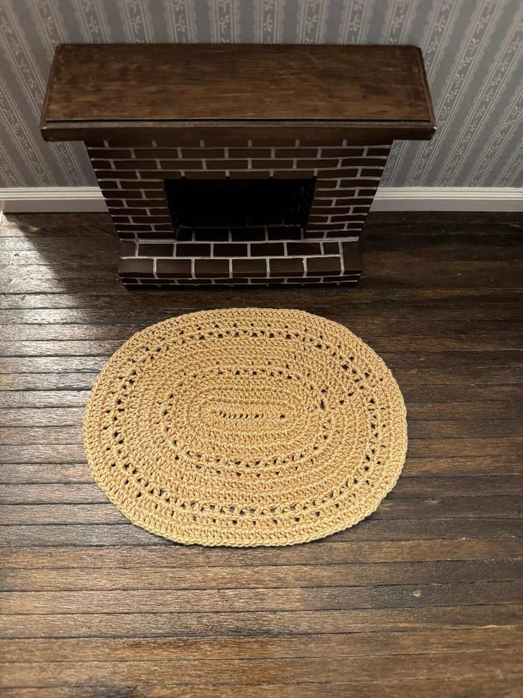Large - Light Gold Rug for Your One-inch Scale Dollhouse - Etsy