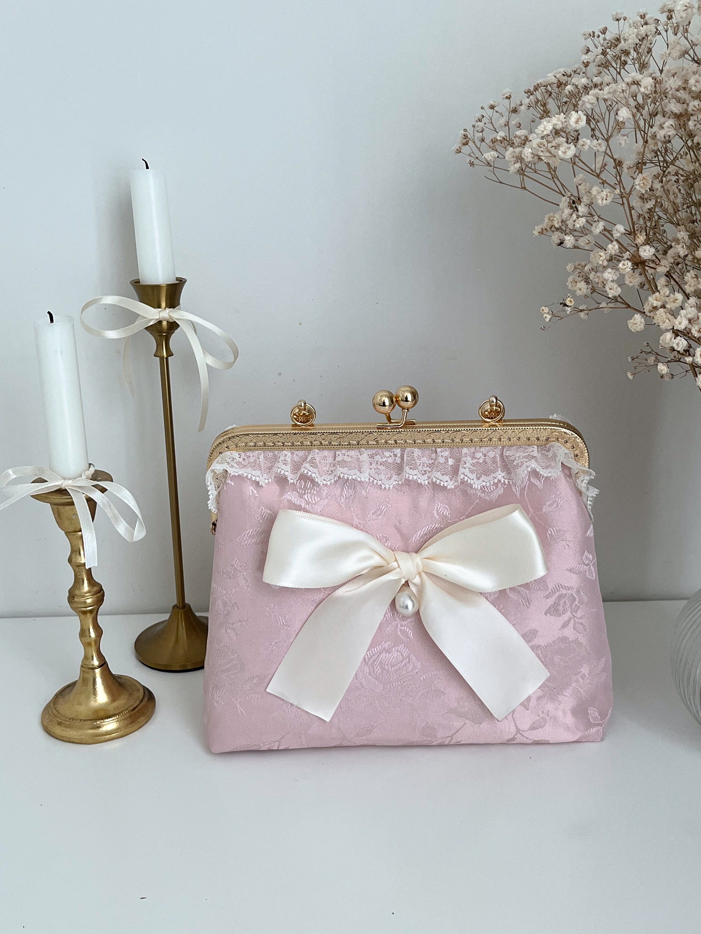 JILTU ♡ ribbon mini bag pink