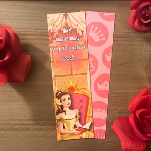 Belle-Inspired Never Underestimate Bookmark