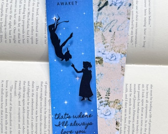 Peter Pan Inspired “Always Love You” Bookmark