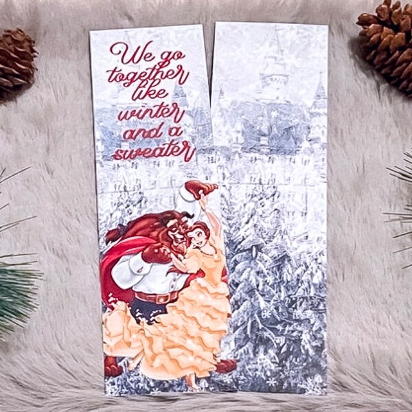 Beauty and the Beast Bookmark - Etsy