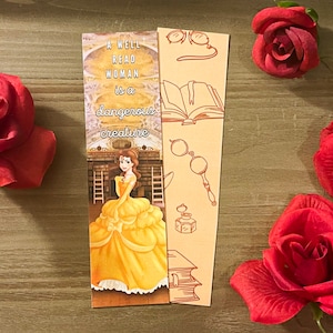Belle-Inspired Well Read Bookmark