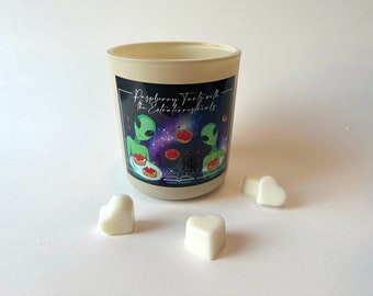 Raspberry Tarts with the Extraterrestrials - Wooden Wick Soy Candle