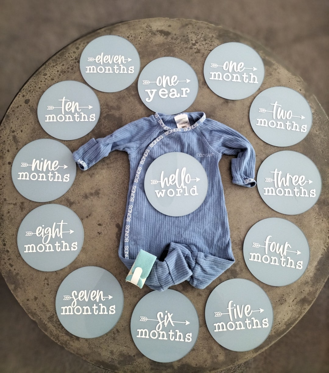 Acrylic Baby Birth Announcement Milestone Month Signs - Etsy Australia