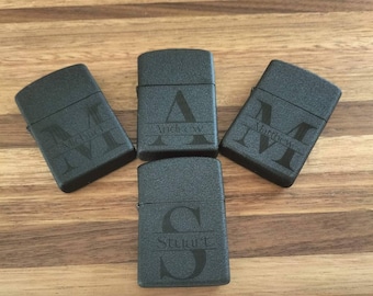 Lighters | Flip Lighter| monogrammed | Groomsman gift | Wedding | Fathers Day | 40th | 50th | Customisable